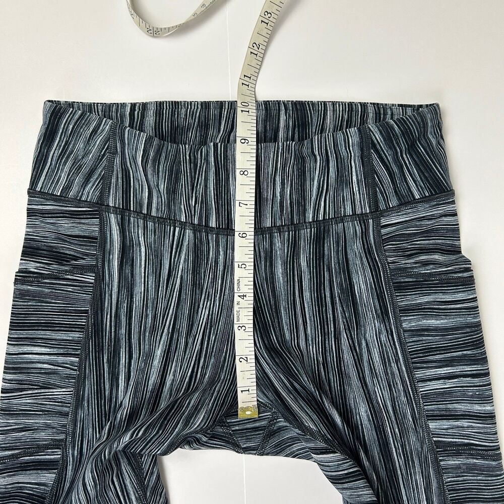 Lululemon Tight Stuff II Leggings Yoga Pants Low Tide Alpine White Black sz 6 - Picture 13 of 13